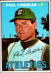 1967 Topps Baseball Cards      227     Paul Lindblad